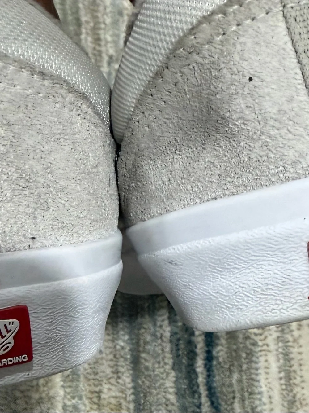 Vans Low-Top Sneakers in Light Cream with Black Accent